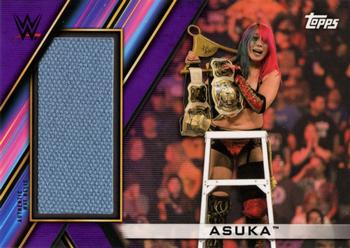 2020 Topps WWE Women's Division - Superstar Mat Relics Purple #MR-ET Asuka Front