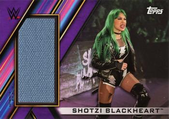 2020 Topps WWE Women's Division - Superstar Mat Relics Purple #MR-ZI Shotzi Blackheart Front