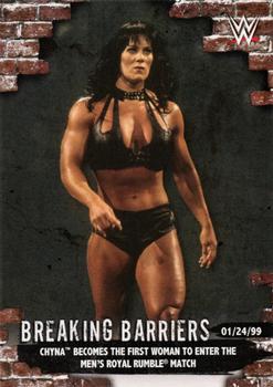 2020 Topps WWE Women's Division - Breaking Barriers #BB-1 Chyna Becomes the First Woman to Enter the Men's Royal Rumble Match Front