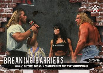 2020 Topps WWE Women's Division - Breaking Barriers #BB-3 Chyna Becomes the No. 1 Contender for the WWE Championship Front