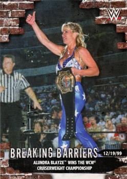 2020 Topps WWE Women's Division - Breaking Barriers #BB-5 Alundra Blayze Wins the WCW Cruiserweight Championship Front