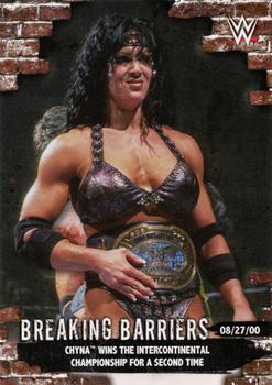2020 Topps WWE Women's Division - Breaking Barriers #BB-6 Chyna Wins the Intercontinental Championship for a Second Time Front