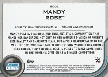 2020 Topps WWE Women's Division - Roster Cards #RC-30 Mandy Rose Back