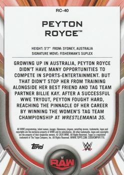 2020 Topps WWE Women's Division - Roster Cards #RC-40 Peyton Royce Back
