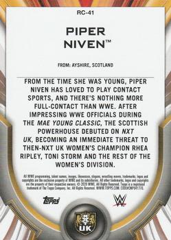 2020 Topps WWE Women's Division - Roster Cards #RC-41 Piper Niven Back