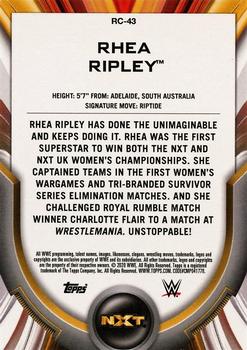 2020 Topps WWE Women's Division - Roster Cards #RC-43 Rhea Ripley Back