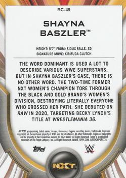 2020 Topps WWE Women's Division - Roster Cards #RC-49 Shayna Baszler Back