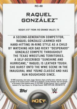 2020 Topps WWE Women's Division - Roster Cards #RC-60 Raquel Gonzalez Back