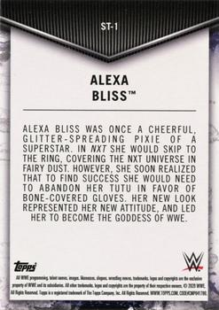 2020 Topps WWE Women's Division - Superstar Transformations #ST-1 Alexa Bliss Back