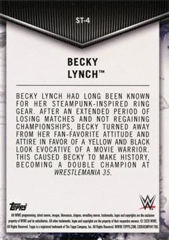 2020 Topps WWE Women's Division - Superstar Transformations #ST-4 Becky Lynch Back