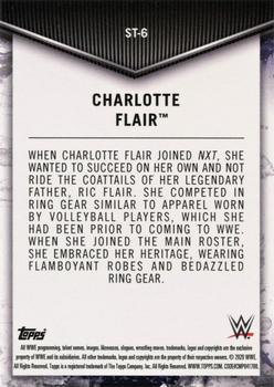 2020 Topps WWE Women's Division - Superstar Transformations #ST-6 Charlotte Flair Back