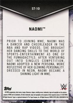 2020 Topps WWE Women's Division - Superstar Transformations #ST-10 Naomi Back
