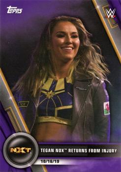2020 Topps WWE Women's Division - Purple #95 Tegan Nox Returns from Injury Front