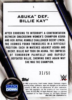 2020 Topps WWE Women's Division - Orange #5 Asuka def. Billie Kay Back
