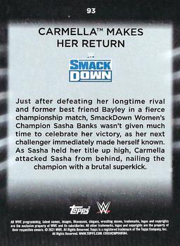 2021 Topps WWE Women's Division #93 Carmella Makes Her Return Back