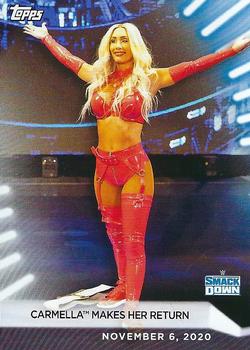 2021 Topps WWE Women's Division #93 Carmella Makes Her Return Front