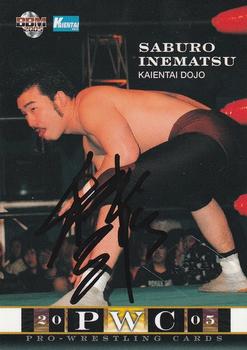 2005 BBM Pro Wrestling - Autographs #NNO Saburo Inematsu Front