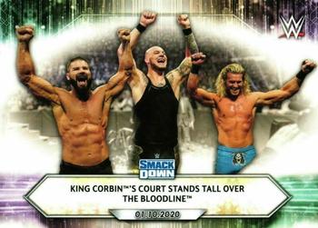 2021 Topps WWE #5 King Corbin's Court Stands Tall Over The Bloodline Front