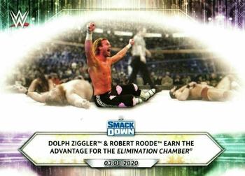 2021 Topps WWE #32 Dolph Ziggler & Robert Roode Earn the Advantage for the Elimination Chamber Front