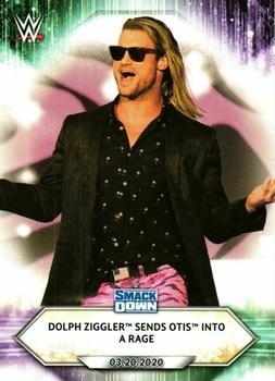 2021 Topps WWE #40 Dolph Ziggler Sends Otis into A Rage Front