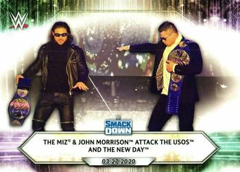 2021 Topps WWE #42 The Miz & John Morrison Attack The Usos and The New Day Front