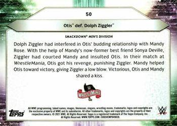 2021 Topps WWE #50 Otis def. Dolph Ziggler Back
