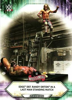 2021 Topps WWE #51 Edge def. Randy Orton in a Last Man Standing Match Front