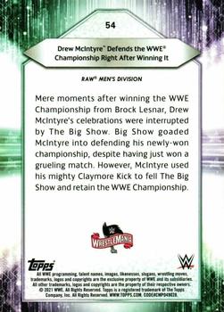 2021 Topps WWE #54 Drew McIntyre Defends the WWE Championship Right After Winning It Back