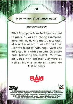 2021 Topps WWE #60 Drew McIntyre def. Angel Garza Back