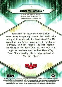 2021 Topps WWE #113 John Morrison Back