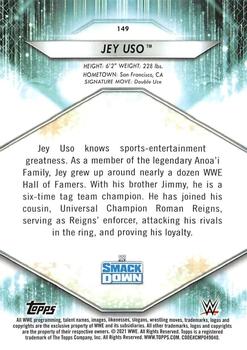 2021 Topps WWE #149 Jey Uso Back