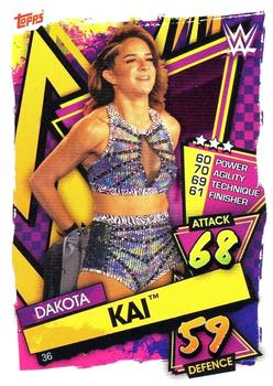 2021 Topps Slam Attax WWE #36 Dakota Kai Front