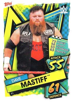 2021 Topps Slam Attax WWE #41 Dave Mastiff Front