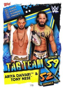 2021 Topps Slam Attax WWE #170 Ariya Daivari & Tony Nese Front