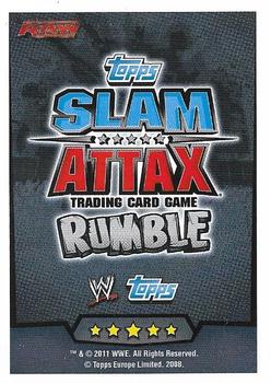 2011 Topps Slam Attax WWE Rumble #1 John Cena Back