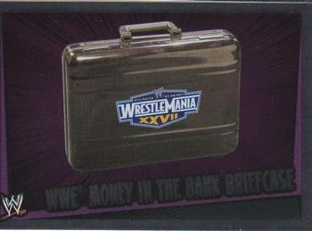 2011 Topps Slam Attax WWE Rumble #47 WWE Money in the bank briefcase Front