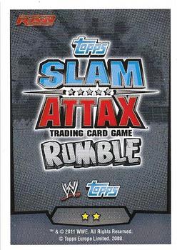 2011 Topps Slam Attax WWE Rumble #55 Curt Hawkins Back