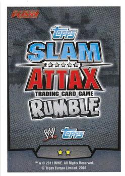 2011 Topps Slam Attax WWE Rumble #70 Justin Roberts Back