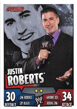2011 Topps Slam Attax WWE Rumble #70 Justin Roberts Front
