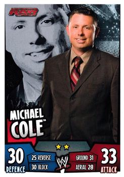2011 Topps Slam Attax WWE Rumble #77 Michael Cole Front