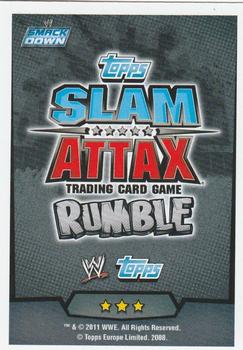 2011 Topps Slam Attax WWE Rumble #96 Brodus Clay Back