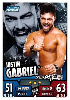 2011 Topps Slam Attax WWE Rumble #109 Justin Gabriel Front