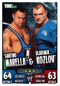 2011 Topps Slam Attax WWE Rumble #138 Santino Marella  /  Vladimir Kozlov Front