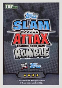 2011 Topps Slam Attax WWE Rumble #139 David Otunga / Michael McGillicutty Back