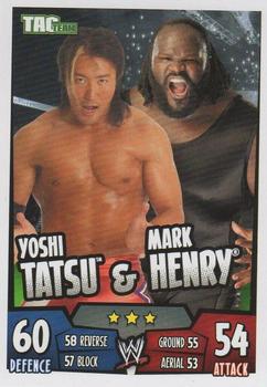 2011 Topps Slam Attax WWE Rumble #144 Yoshi Tatsu  / Mark Henry Front