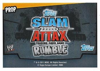 2011 Topps Slam Attax WWE Rumble #183 Steel Chair Back