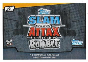2011 Topps Slam Attax WWE Rumble #184 Sledgehammer Back