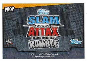 2011 Topps Slam Attax WWE Rumble #190 Brass Knuckles Back
