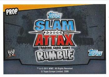 2011 Topps Slam Attax WWE Rumble #191 Kendo Stick Back
