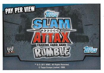 2011 Topps Slam Attax WWE Rumble #219 Vengeance Back